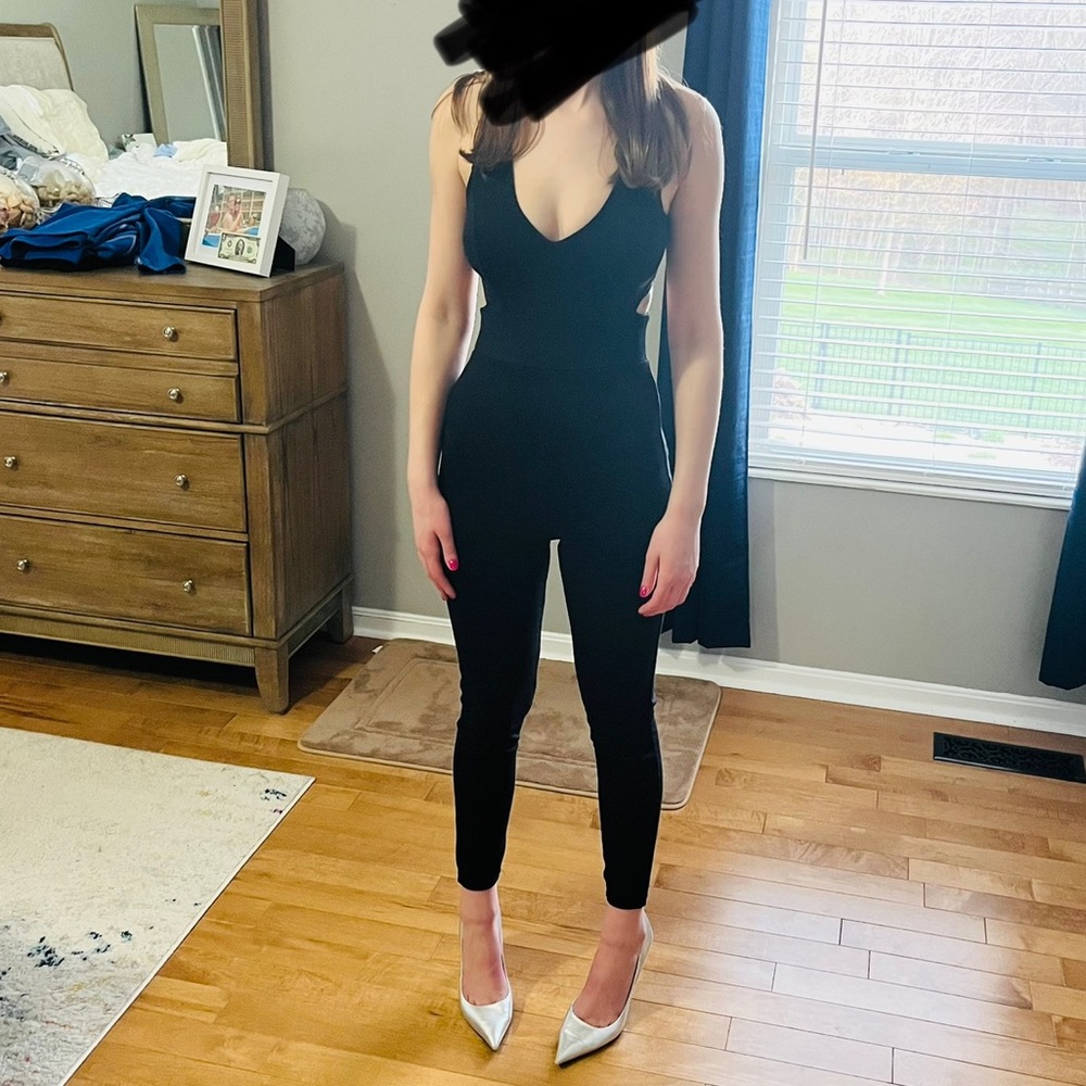 Black jump suit
